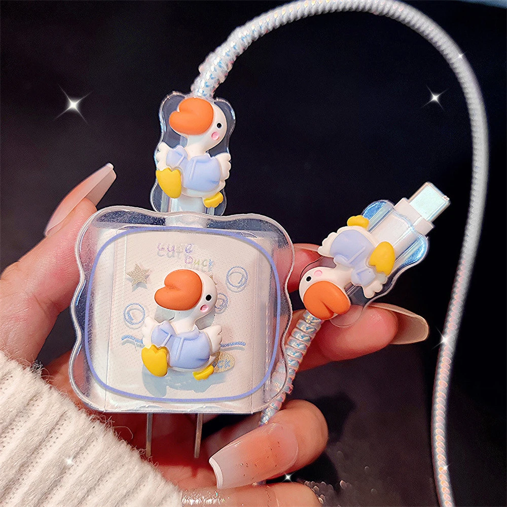 3D Cat Paw Cable Protectors Set For iPhone 18 20W Fast Charging Protector USB Data Cable Line Protection Sprial Cable Protective