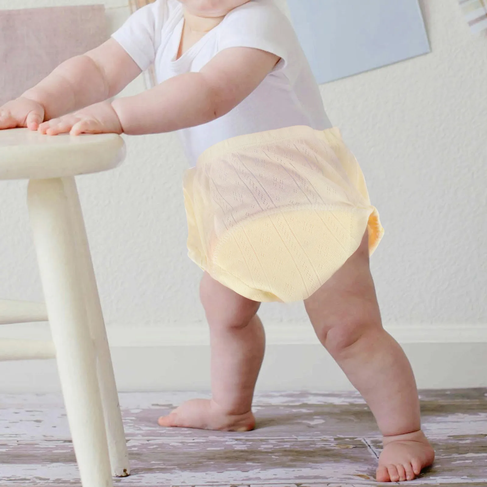 

Детские тренировочные штаны, моющиеся дышащие герметичные сетчатые подтягивающиеся дизайнерские тканевые подгузники для приучения к туалету для малышей, штаны для маленьких девочек