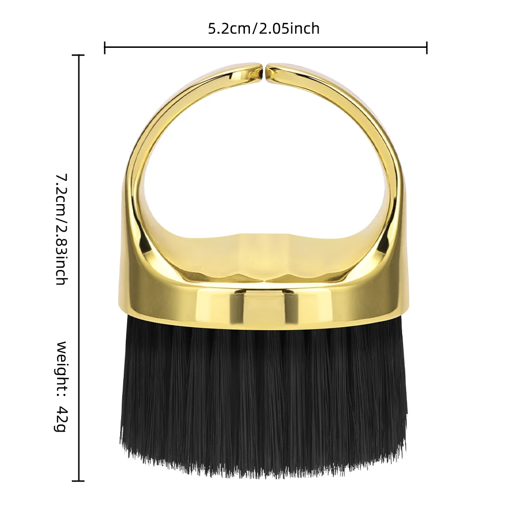 Plumeau de cou de barbier, tondeuse à cheveux, nettoyeur de poussière, brosse, outil de coiffure de Salon avec poils en Nylon, outils de coiffure polychromes