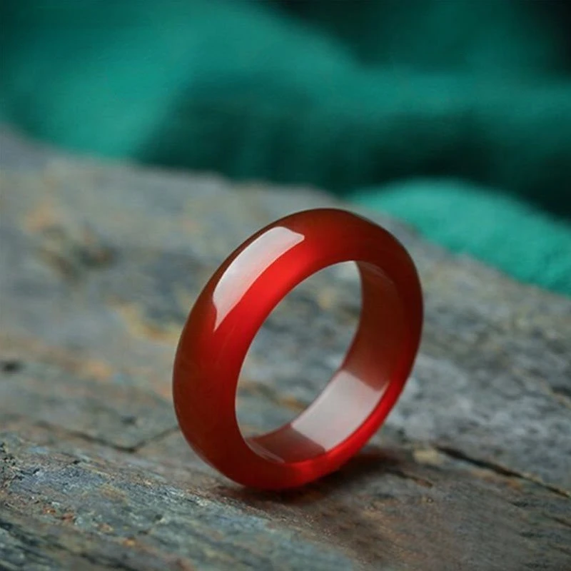Natuurlijke Brazilië Chalcedoon Agaat Ring Hoge Ijs Jade Ring Ring Voor Vrouwen Mode Mode Sieraden Paar Ring Cadeau Ringen