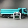 8x8 RC 트럭 1/14 스케일 유압 RC 덤프 트럭 금속 시뮬레이션 엔지니어링 RC 자동차 모델 빛과 사운드 시스템 모델 장난감 2