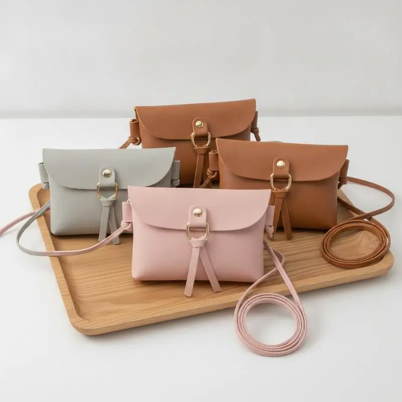 Small Crossbody Bag Pink Faux Leather Adjustable Buckle Strap Stylish Mini Purse for Evening Party Events