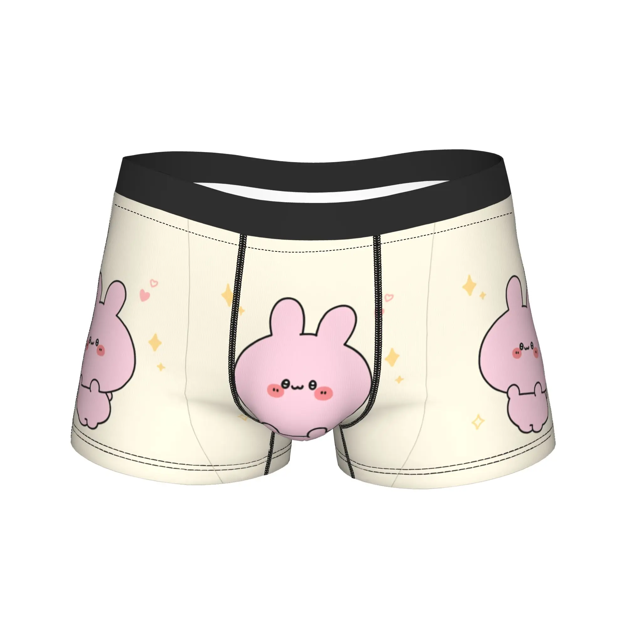 

Нижнее белье A-Asamimichans, мужские трусы с принтом, сексуальные мягкие трусы-шорты, трусы-шорты большого размера 2XL