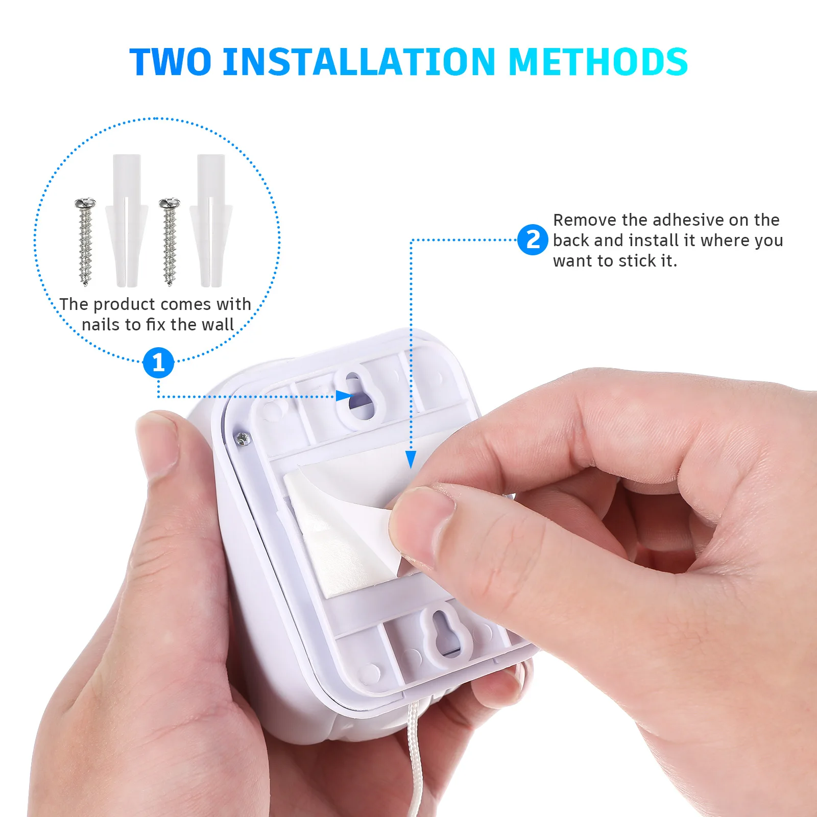 

Portable String Pull LED Bulb Light Operated Self Adhesive Wall Mount Lamp Flicker Light for Closet Wardrobe