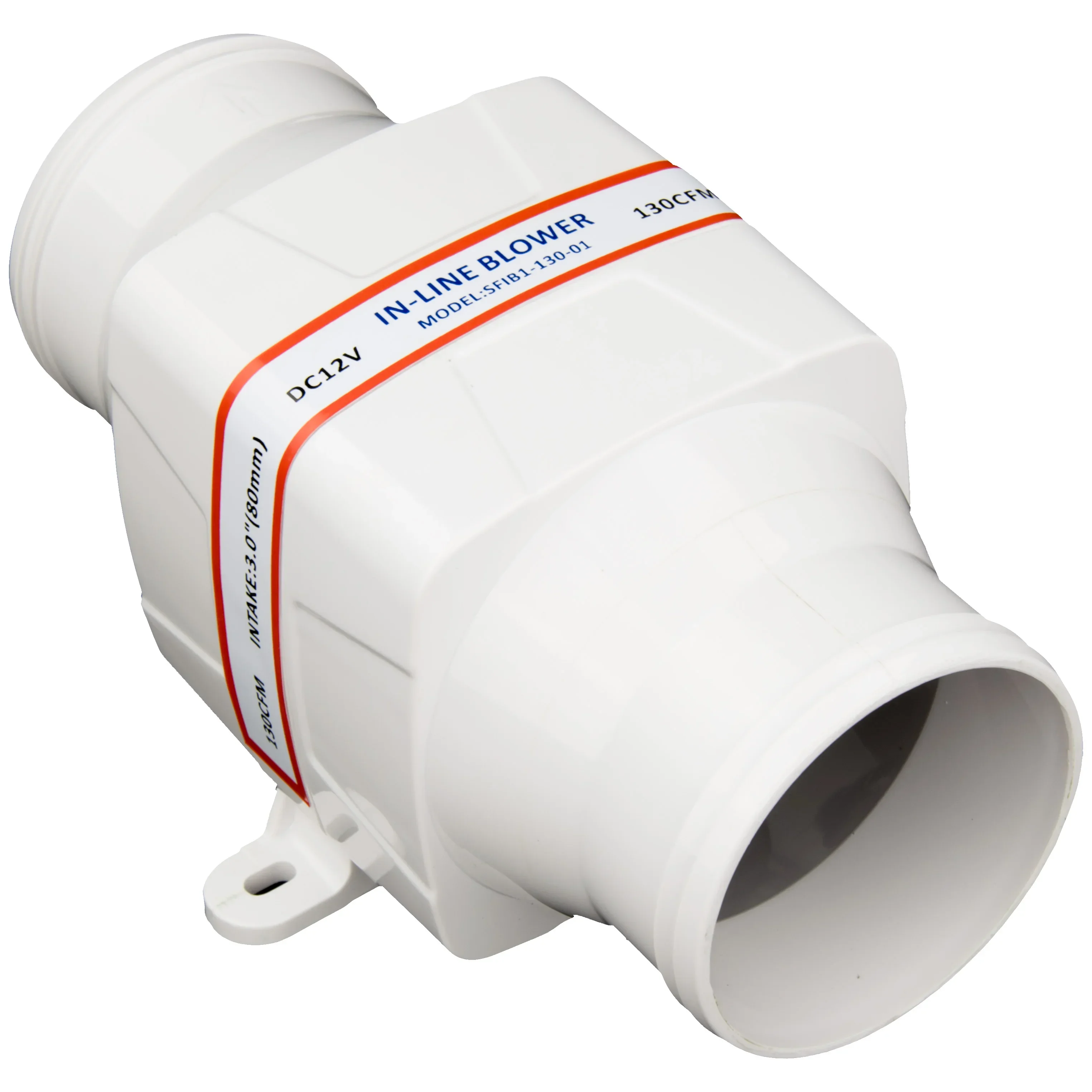 

3-дюймовый линейный вентилятор, 12 В, трюмный вентилятор для лодки, вентиляция морского камня