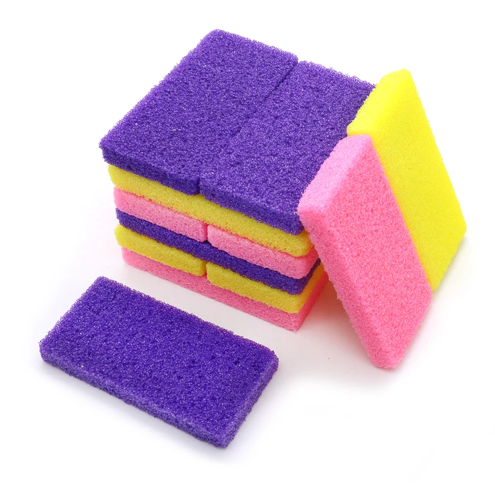 

120Pcs Foot Exfoliation File Feet Anti Calluses Feet PU Foam Foot Scrubber For Heel Cuticle Callus Remover Bath Spa Pedicure Set