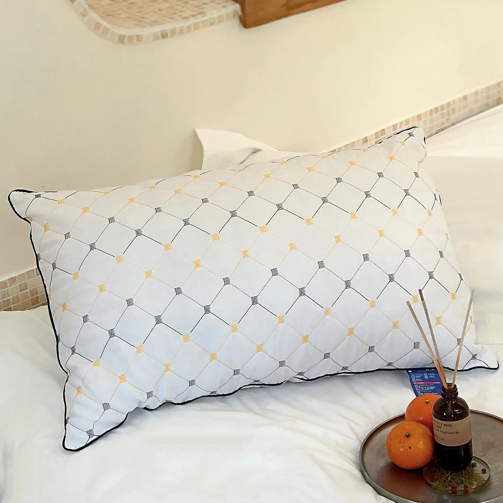 

Soft Velvet Pillows-Comfortable Neck Support,Washable-Wicking Microfiber Fabric,All-Season Bedroom & Living Room Decor.