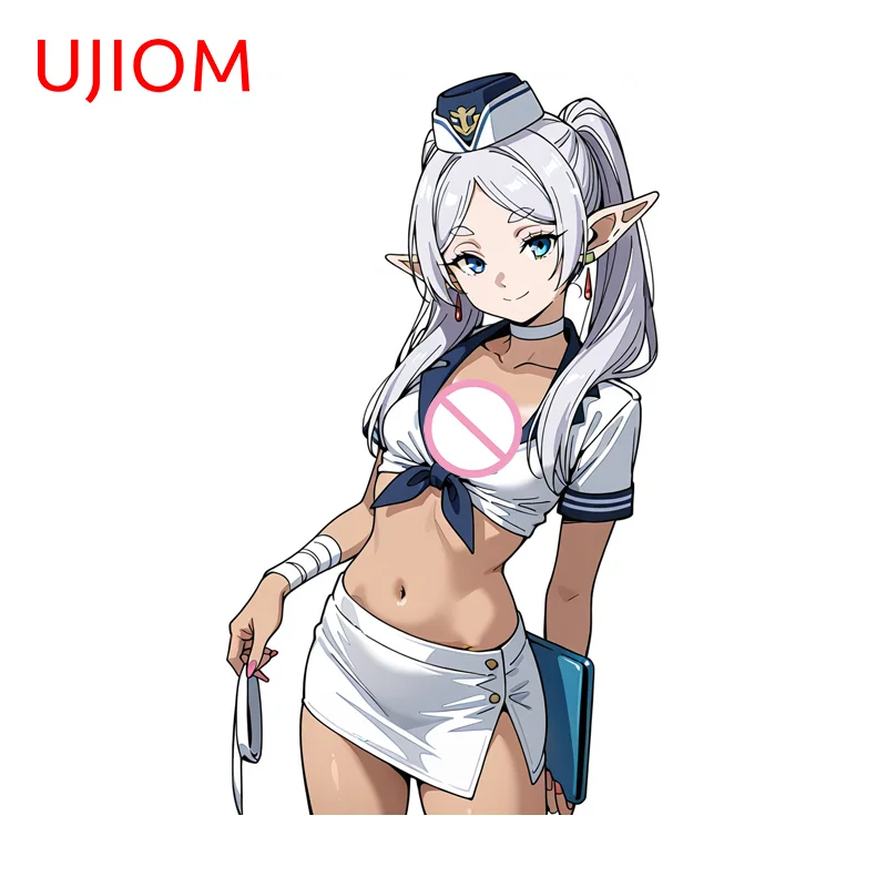 UJIOM Frieren Hey-tai Flight Attendant Wall Sticker Air Conditioner Trunk Room Ornaments Decal For Sofa Wall Windows Decor