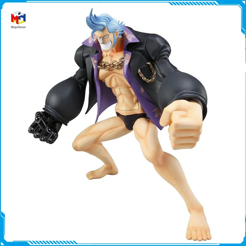 

In Stock MegaHouse POP STRONG EDITION ONE PIECE Franky Original Anime Figure Model Toy for Boy Action Collection Doll Pvc