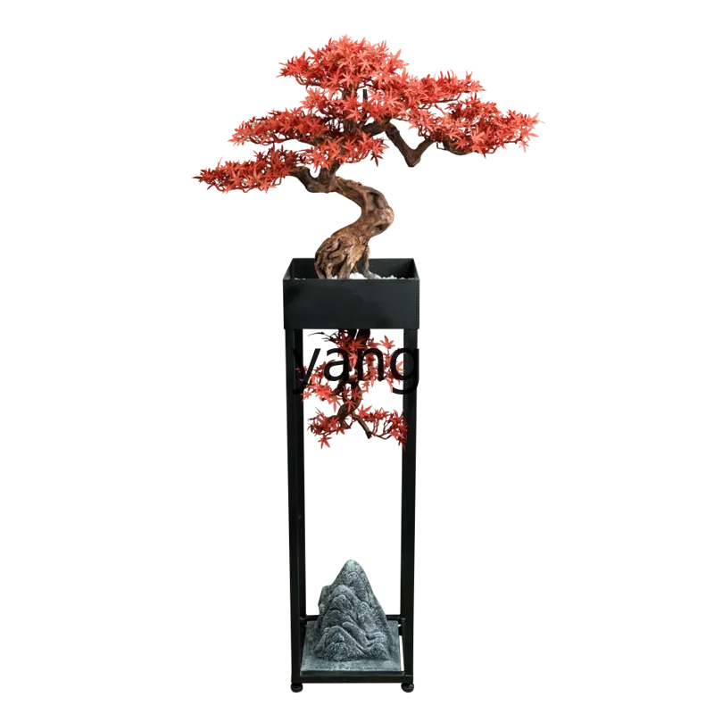 CX Simulation Plant Bonsai Red Maple Leaf False Tree New Chinese Ornament