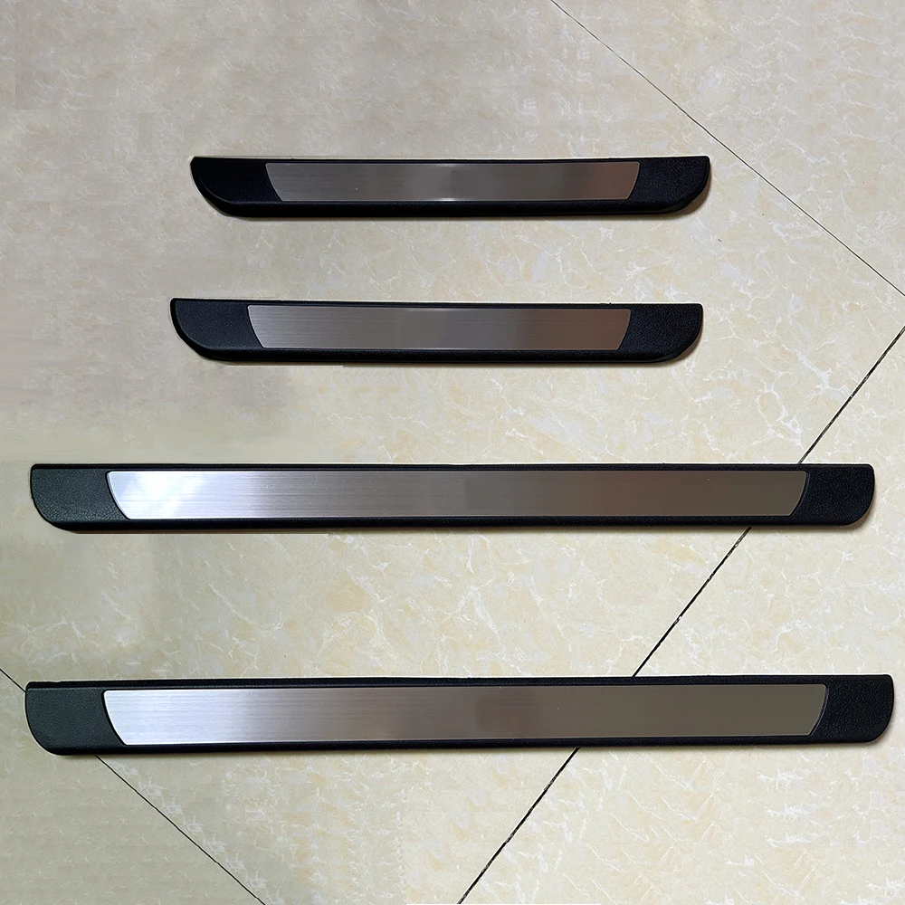 For Audi A3 2024-2014 Hatchback Sedan Door Sill Scuff Plate Welcome Pedal Stainless Steel Plastic Car Styling Auto Accessories