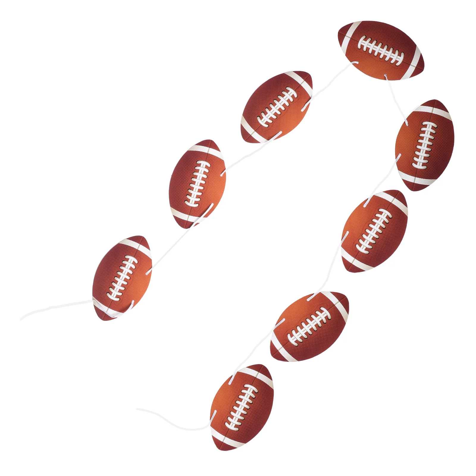 

8Pcs Rugby Banner Football Party Decoration Themed Birthday Decor Hang Bunting Football Hang Banner Bunting Banners