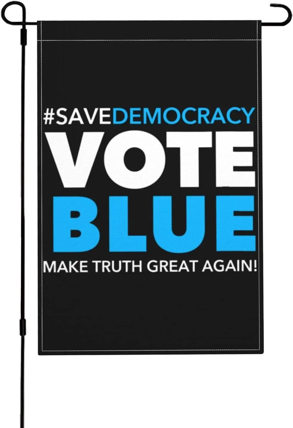 12x18 Burlap Save Democracy Vote Blue 2022 Garden Flag Double Sided Anti Republican Anti Trump Yard Flag American Vote Democrat