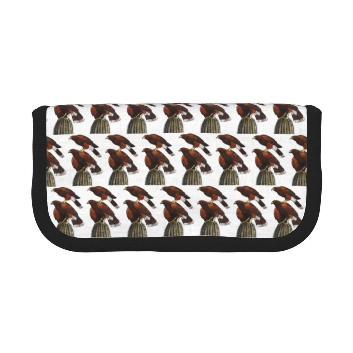 Harris Hawk Stack Pencil Cases for Student School Pen Box Pencil Bag Large Storage Pencil Pouch Storage Stationery Supplies