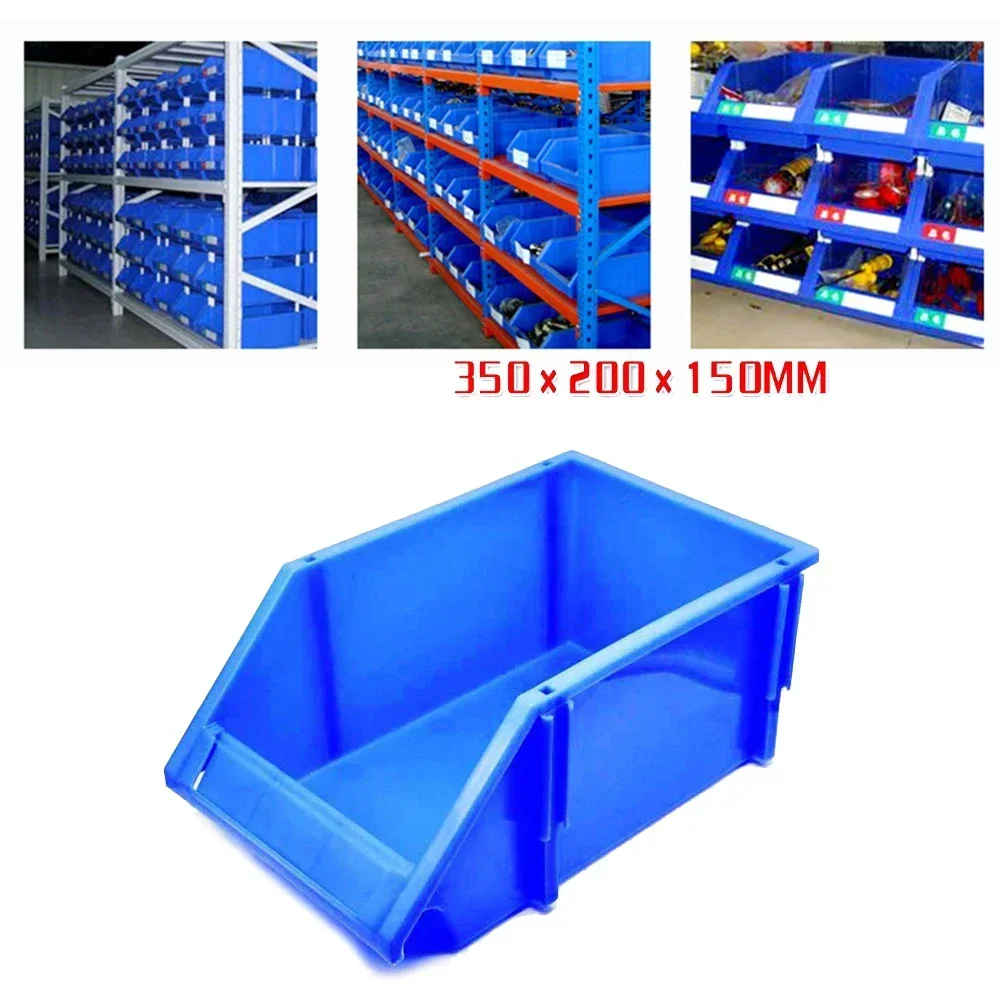 Blue Toolbox Warehouse Rack Screw Hardware Classification Tool Storage Box Workshop Organizer Thickened Plastic Combined Part