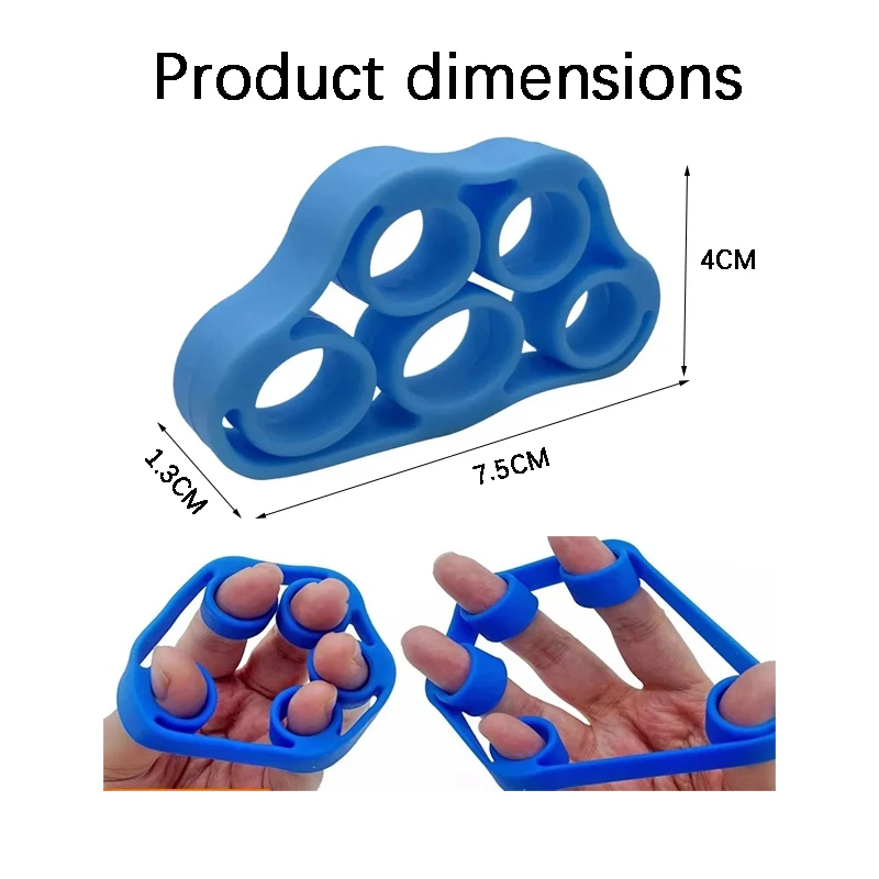 1PC Portable Silicone Finger Training Tensioner Finger Rehabilitation Exercise Professional Finger Strength Enhancement Training