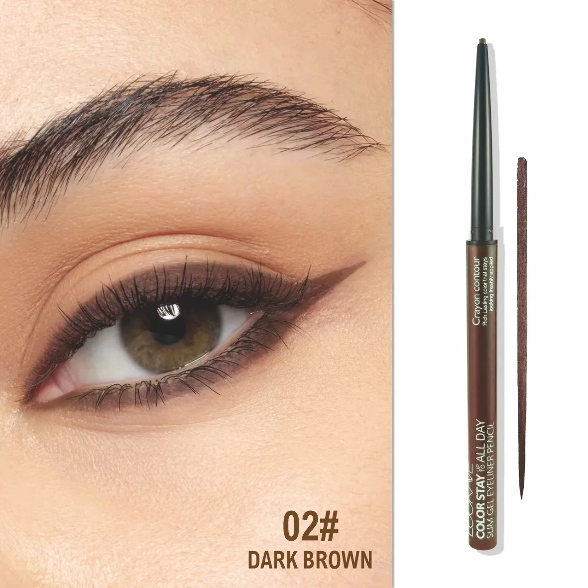 1Pcs Augen Make-Up Automatische Rotierenden Eyeliner Bleistift Schwarz Kaffee Wasserdicht Augenbrauen Stift Eyleliner Kosmetik Charming Augen Make-Up