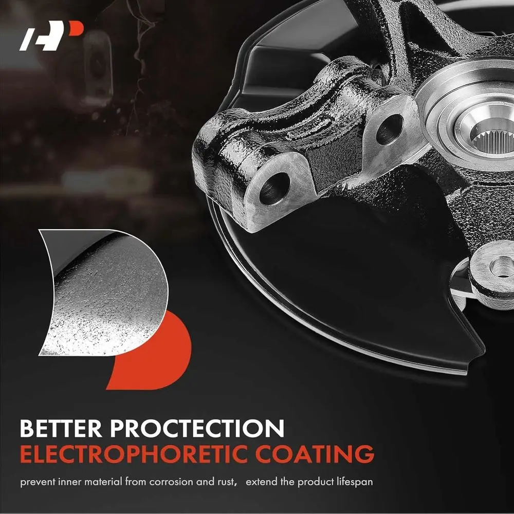 مجموعة محور توجيه أمامي يمين A-Premium ومفصل عجلة تحمل متوافقة مع Honda Pilot 2003 2004, 3.5L، جانب الركاب