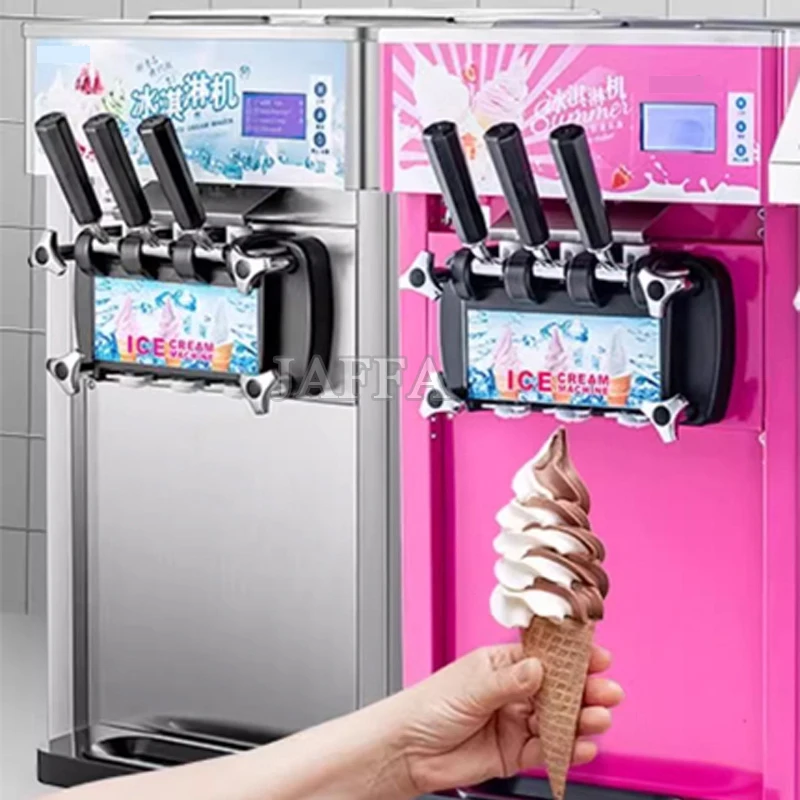 3 Flavor Ice Cream Maker Yogurt Ice Creme Making Machine Commercial Soft Serve Ice Cream Machine For Business