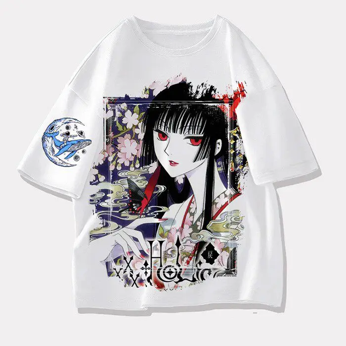 xxxHOLiC - Ayumi Kurokawa - Camisetas de moda para el verano 2026, camisetas de manga corta para hombres y mujeres, camiseta transpirable de algodón puro