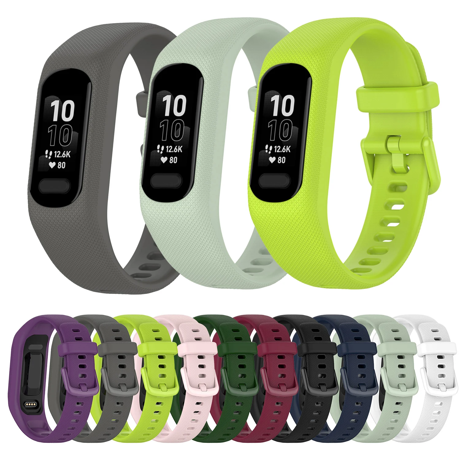 

Silicone Smart Bracelet for Garmin Vivo Smart 5 Integrated Strap Color Texture Replacement Wristband