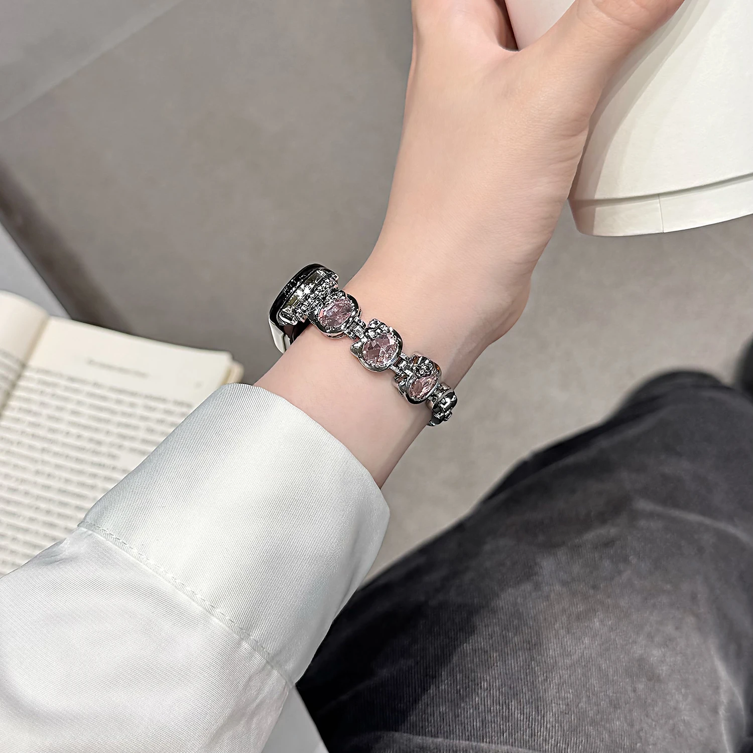 Interesting Diamond Inlaid Cat Strap for Xiaomi Band 8 9 8/9 Pro Girls' Bracelet Replacement Strap for Redmi Watch 4 5 Strap