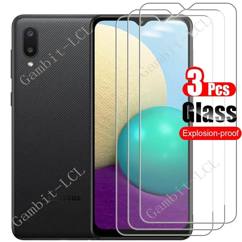 Закаленное стекло 1-3 шт. для Samsung Galaxy A02, защитная пленка на GalaxyA02 M02 A 02 SM-A022G A022 A022F, защитная крышка для экрана
