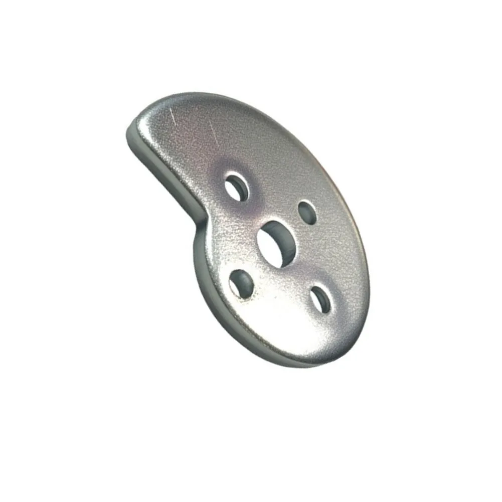 Silver Alloy 4 Hole Chainsaw Tensioner Adjuster Block For 10 12 Inch Electric Chain Saw Guide Bar Replacement Accessory