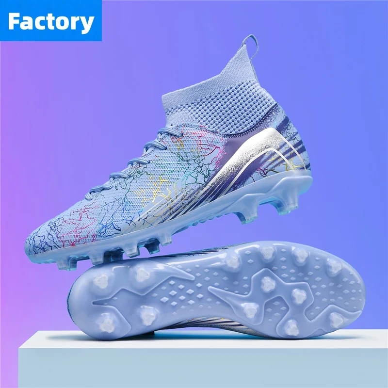 Men Professional Football Shoes Society Cleats Soccer Shoes Original Indoor Football Field Boots Grass Training TF/FG Sneaker