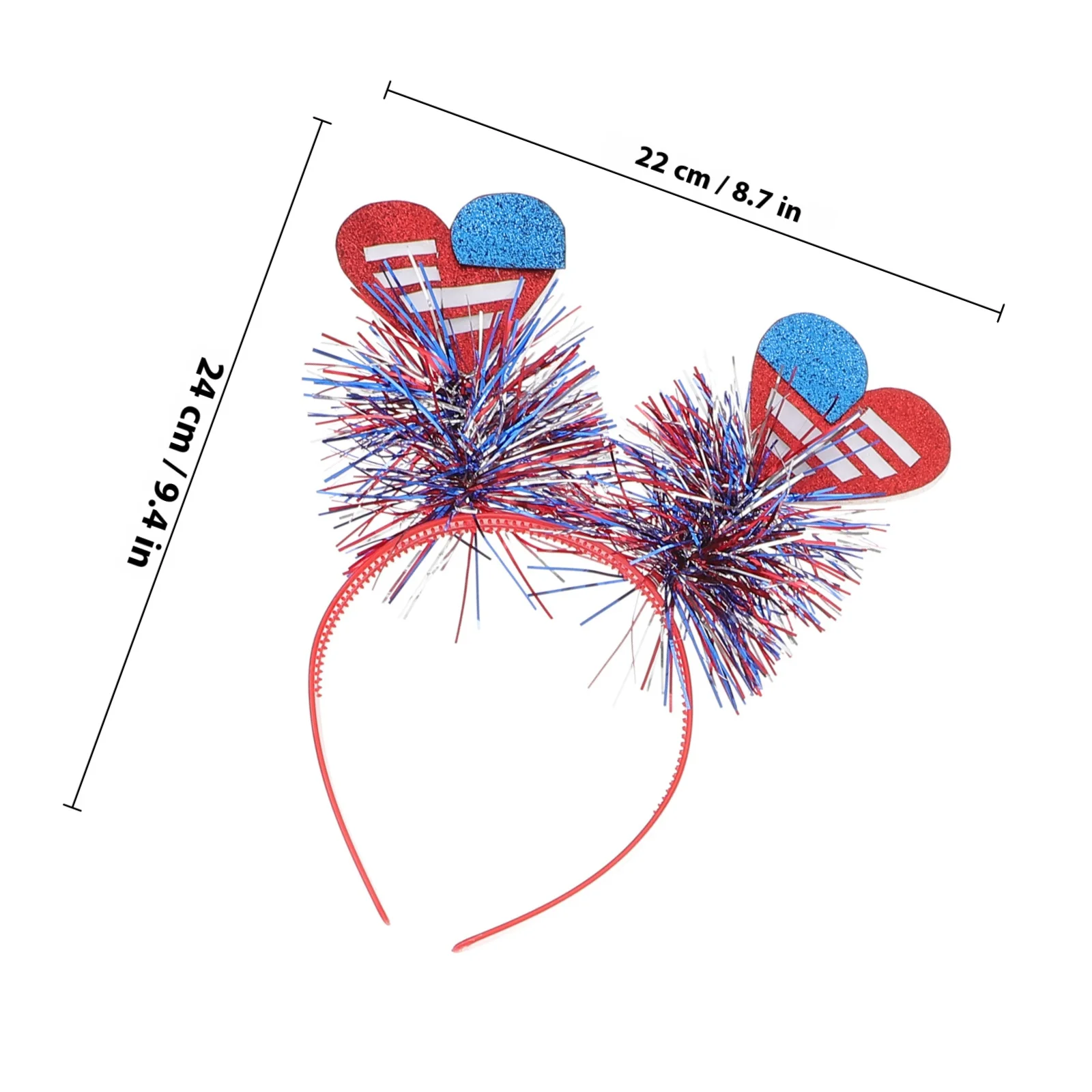 4 قطعة عصابات الرأس العلم الأمريكي الوطنية إكسسوارات الشعر الطرف 4th من يوليو ستار موضوع مأدبة النساء بوم بوم قبعة عقال