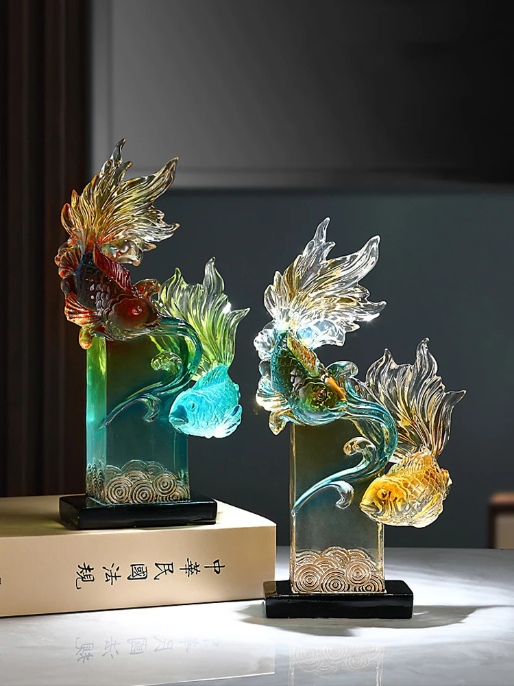 has more than a duck to water every year to attract wealth ornaments, living room wine cabinet TV cabinet decoration