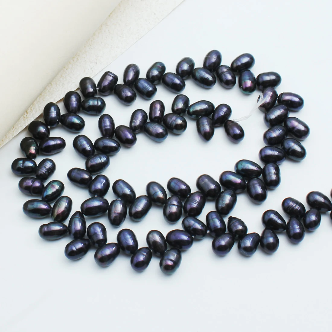 

6-7mm Natural freshwater pearls with uneven holes, wheat ear beads, irregular shaped jewelry, DIY necklace, bracelet