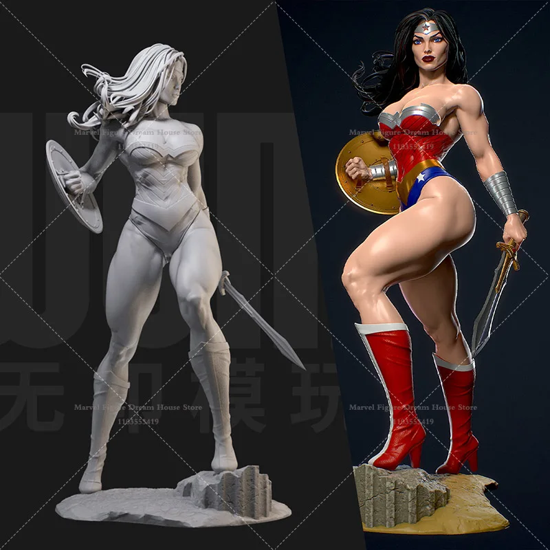 1/24 1/18 Scale DC Wonder Woman Diana Justice League Infinite Power Radiant Charm Superhero GK 3D Resin Un-panited Female Dolls