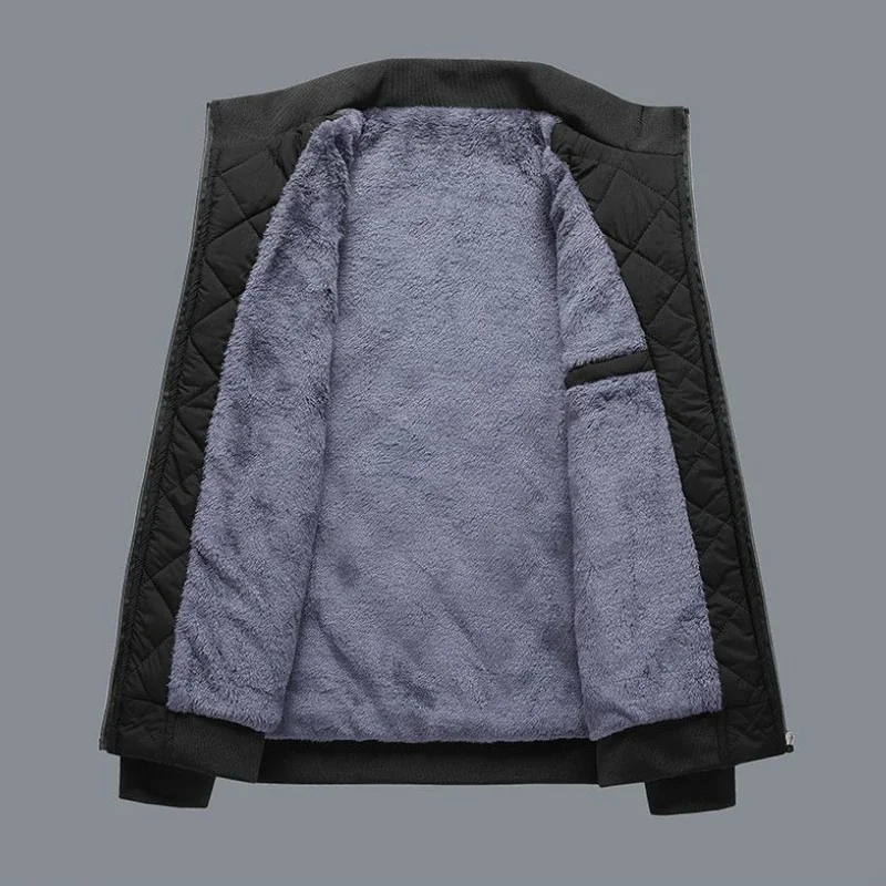 

​ Мужское ветрозащитное водонепроницаемое зимнее пальто больших размеров с хлопковой подкладкой и съемным капюшоном ​