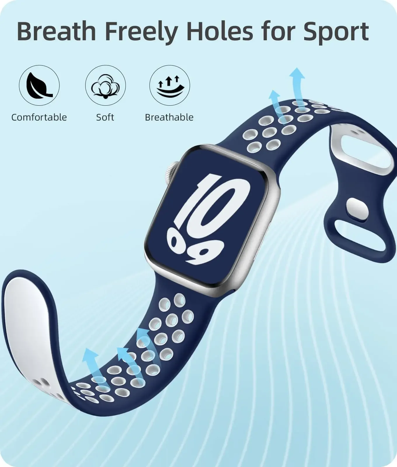 애플워치용 스포츠 실리콘 스트랩 45mm 44mm 울트라 2 49mm 40mm 41mm 38 42 46mm 프라이드 팔찌 시리즈 10 9 8 SE 7 6 밴드