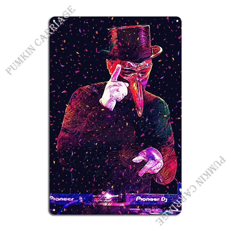 Claptone Metal Plaque Poster Party Retro Wall Mural Wall Mural Tin Sign Poster