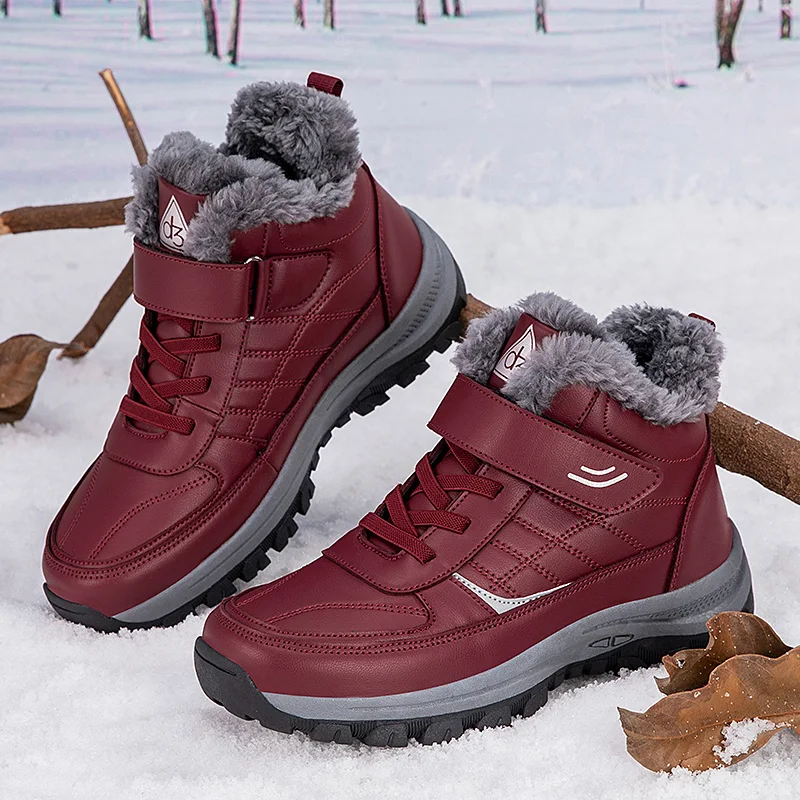 

YRZL Thermal Boots for Men Waterproof Anti Slip Snow Boots Warm Outdoor Work Shoes Non Slip Thermal Winter Footwear Hiking Boots
