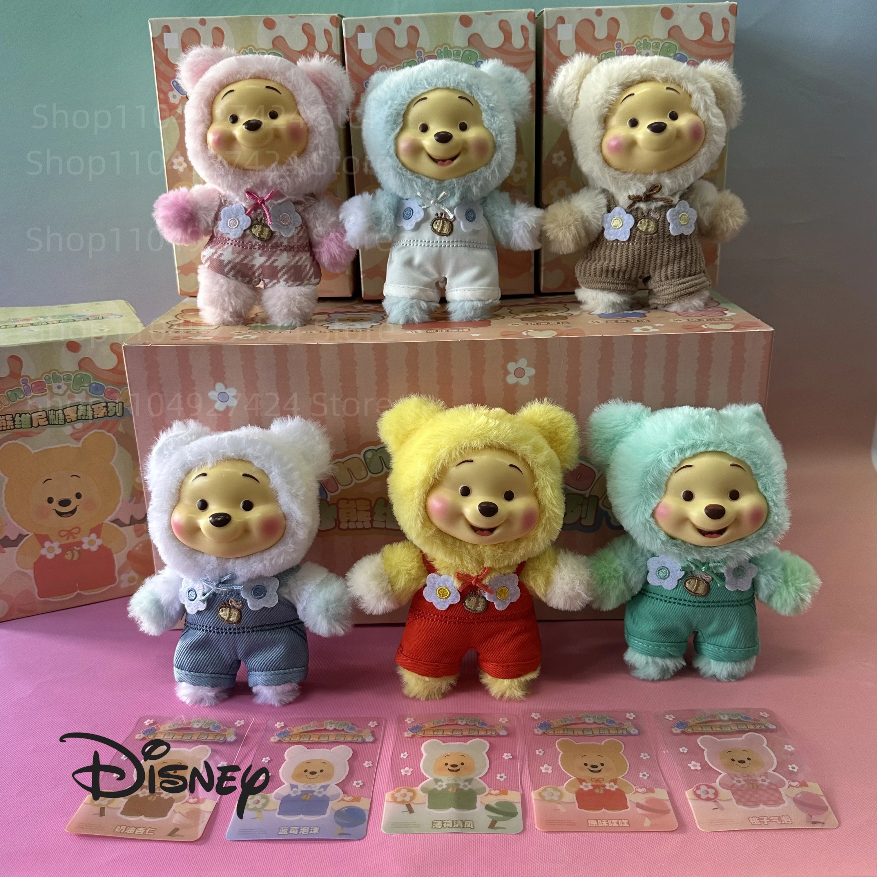 Disney Winnie de Poeh Blind Box schattige sleutelhanger rugzak hanger decor accessoire mysterie verrassing collectie knuffel pop cadeau