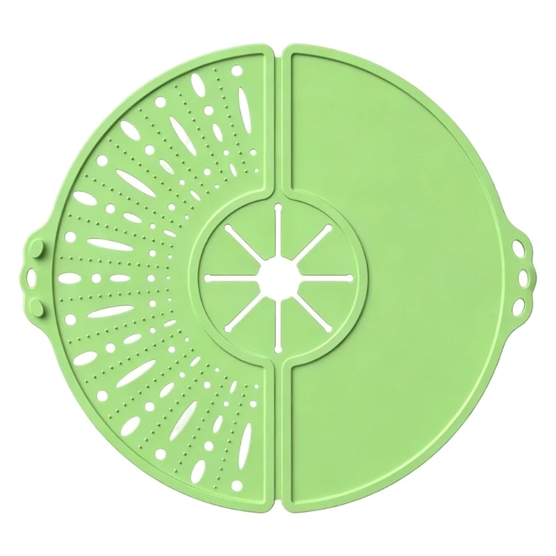 Silicone Foldable Splatters Guard Lid Universals For Most Pot Frying Pan Oil Greases Splashes Screen Kitchen Accessories