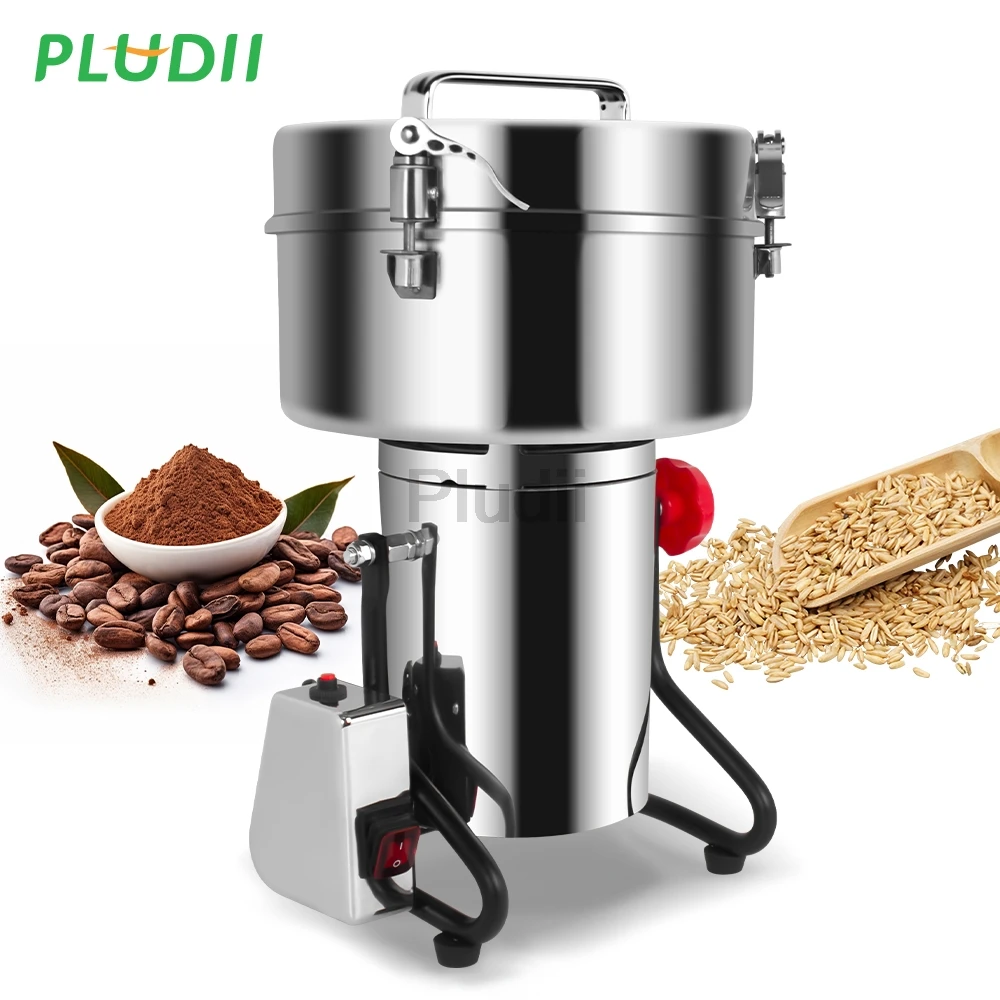 4500G Grinder High Speed Spice Grinder Grain Crusher Large Commercial High Capacity Stainless Steel Coffee Grinder Machine