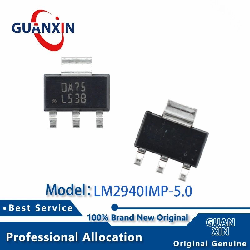 100% New  LM2940IMP-5.0 LM2940IMPX-5.0 SOT223-4 Marking L53B LM2940