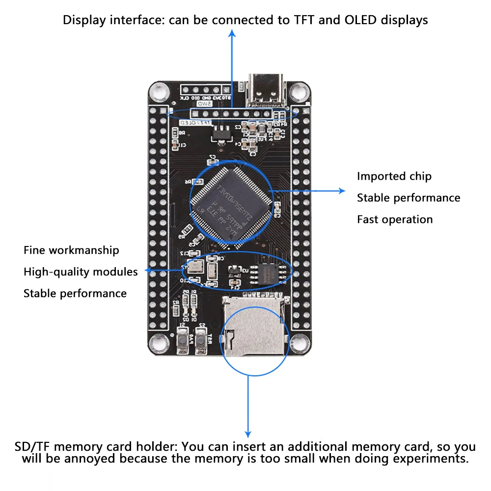 Diymore System Core Board STM32F407//APM32F407VGT6/ STM32F407VGT6 Development Board F407 Single-Chip Learning Board