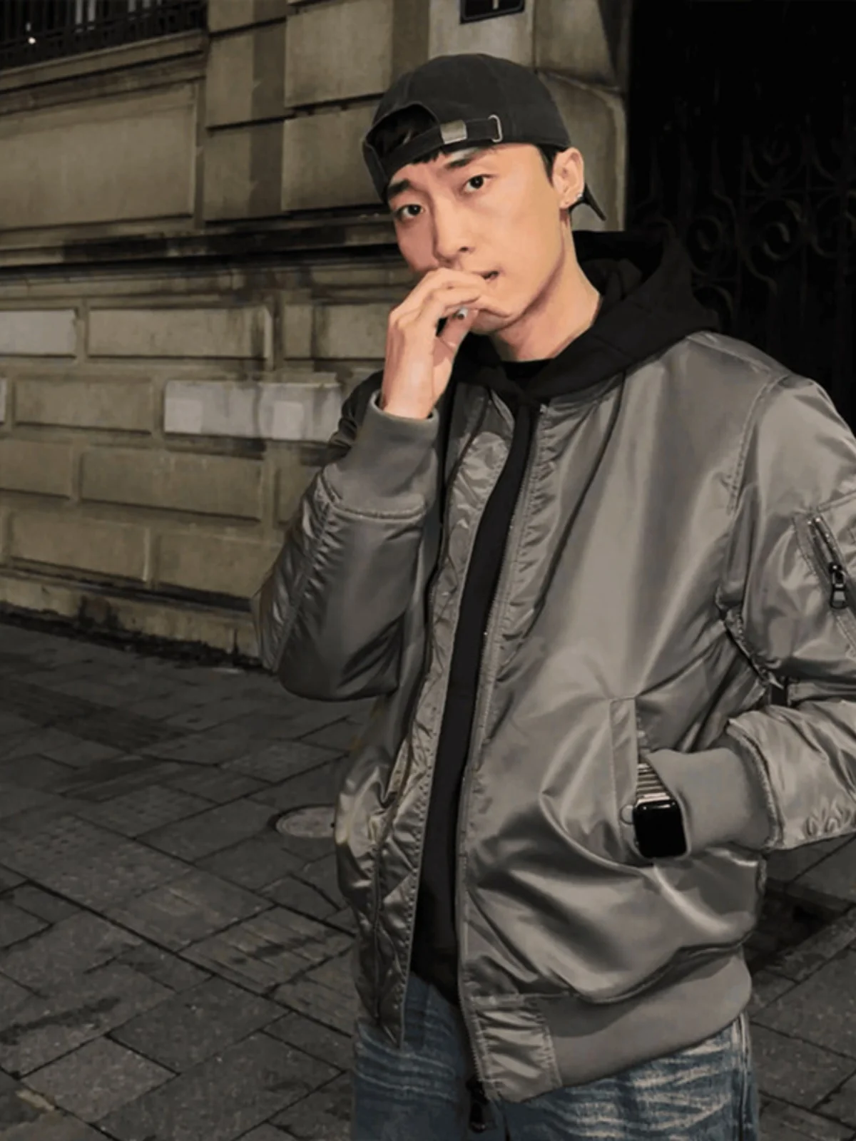 

Pilot Baseball Jaet Cotton Padded Men's Autumn Winter Thiened Cleanfit ort Coat Youth Trendy Windproof Full Zipper