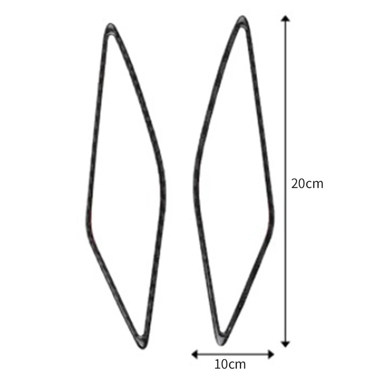 Pegatinas de fibra de carbono para Interior de coche, marco de altavoz de pilar A, 2 piezas, para Golf 8 MK8 2021