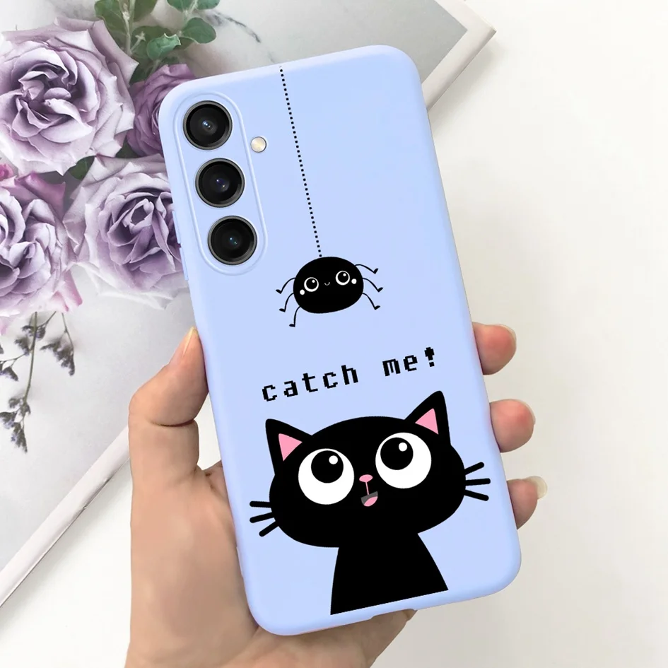 For Samsung A15 Case A05 A05S A25 4G Cover Cute Love Heart Butterfly Silicone Soft Fundas For Samsung Galaxy A15 SM-A155F Bumper