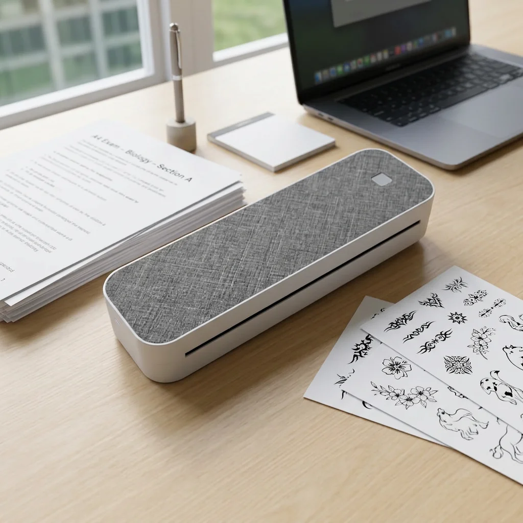 Portable A4 Paper Thermal Printers Multiple Widths Available Wireless Bluetooth Mini Tattoo Printing Machine
