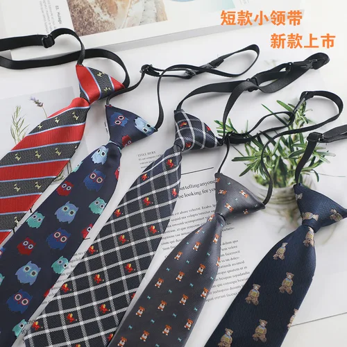 Imagen 2 del producto Corbata clásica delgada de poliéster de 6cm para niños, corbata colorida con estampado animal en negro, blanco, verde y rosa, accesorios para fiesta de boda, regalo