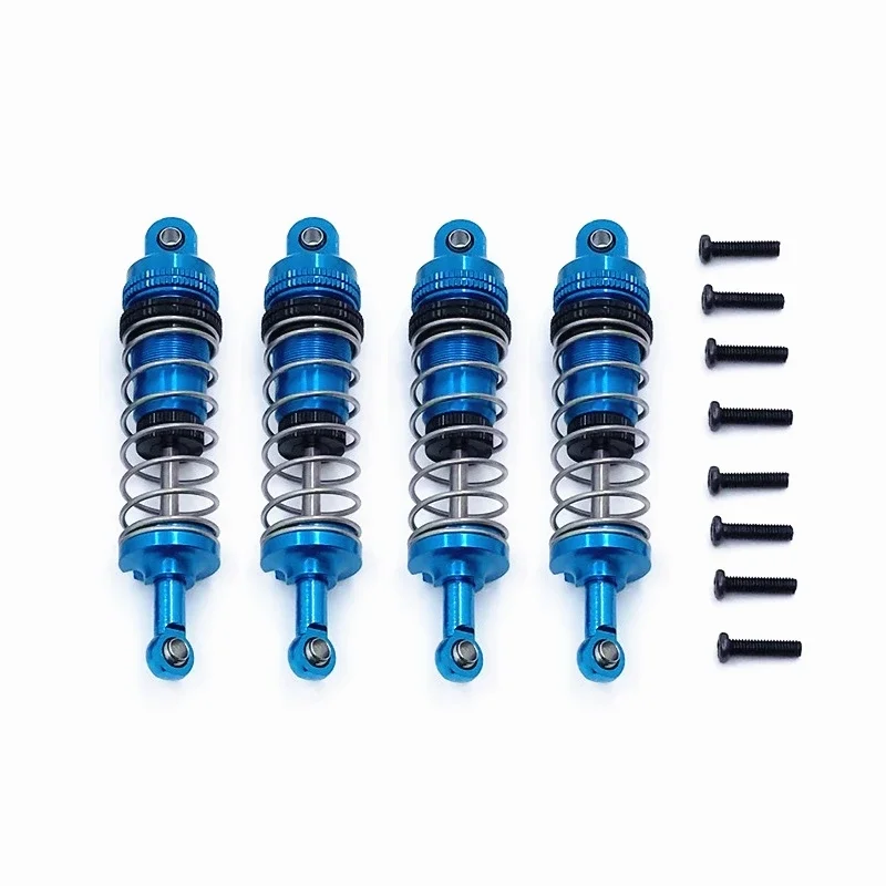 Wltoys 144001 144002 144010 124007 124008 124016 124017 124018 124019 4pcs Metal Shock Absorber RC Car Upgrades Parts