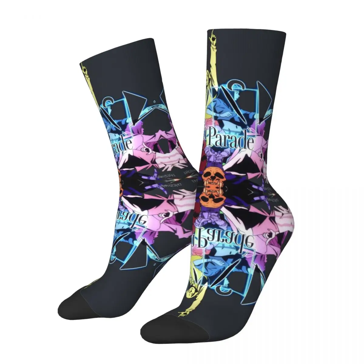 Death Parade 3 Graphic Men's Socks Vintage Harajuku Death Parade Street Style Novelty Casual Sock official-website tops fugees