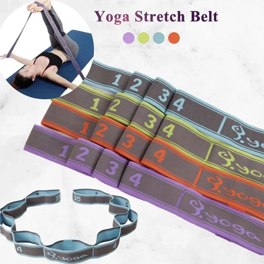 Dance Professional Multi Loops Strap Elastic Exercise Nylon Pilates Tension Band Stretch Rope Yoga Belt